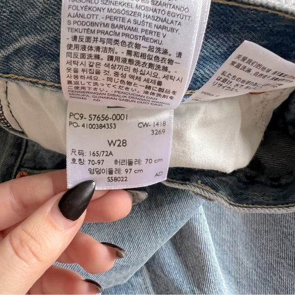 Levi's Light Blue Denim Mini Skirt - Picture 7 of 11